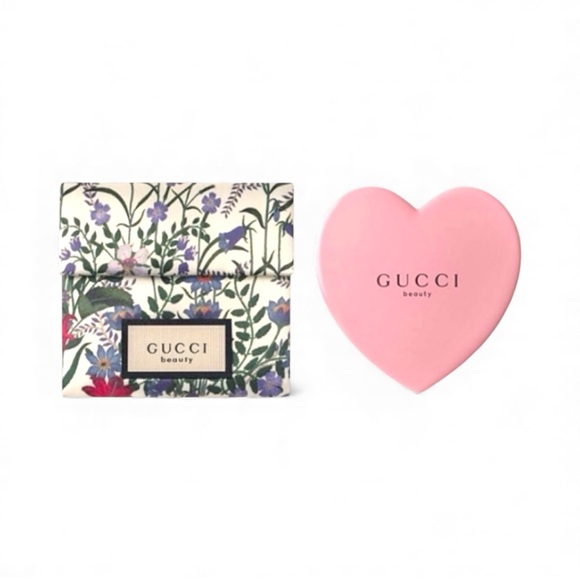 Gucci Accessories - Gucci Beauty Floral Pouch with Heart Shaped Mirror